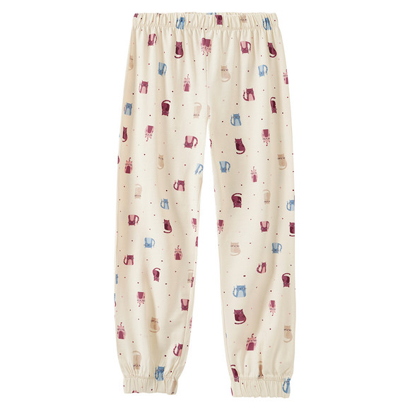 Mädchen Schlafanzug mit Katzen-Motiven
