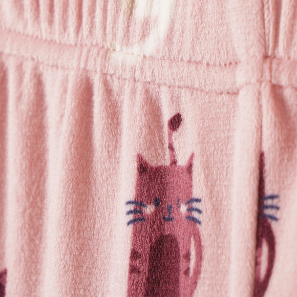 Mädchen Schlafanzug mit Katzen-Motiven