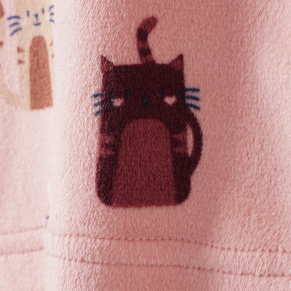 Mädchen Schlafanzug mit Katzen-Motiven