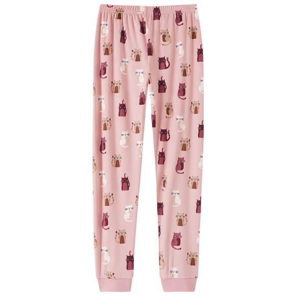 Mädchen Schlafanzug mit Katzen-Motiven