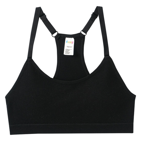 2 Mädchen Seamless-Bustiers mit Pads