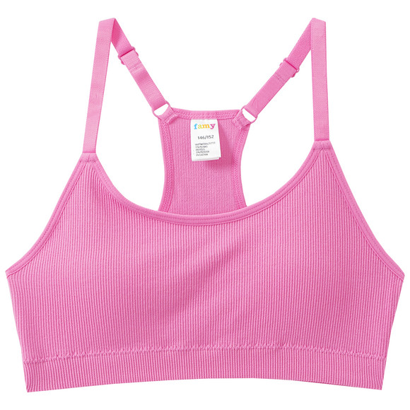 2 Mädchen Seamless-Bustiers mit Pads