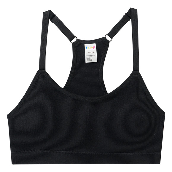 2 Mädchen Seamless-Bustiers mit Pads