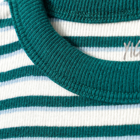 Mädchen T-Shirt mit Rippstruktur