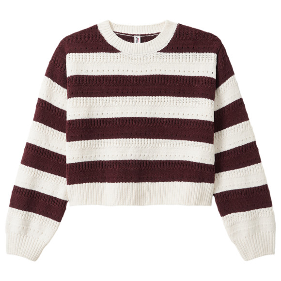Mädchen Pullover mit Blockstreifen