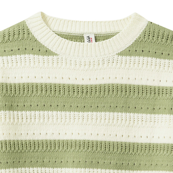 Mädchen Pullover mit Blockstreifen