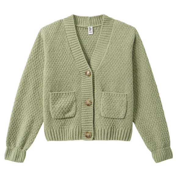 Mädchen Strickjacke aus Chenille
