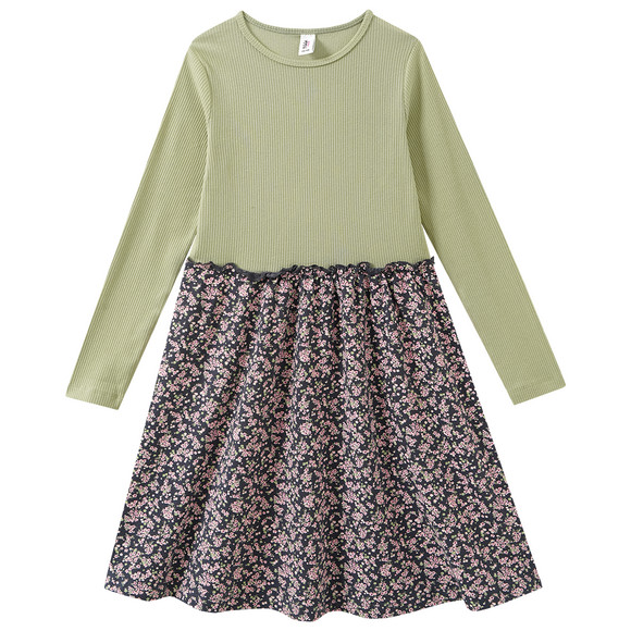Mädchen Kleid mit Blumen-Motiv
