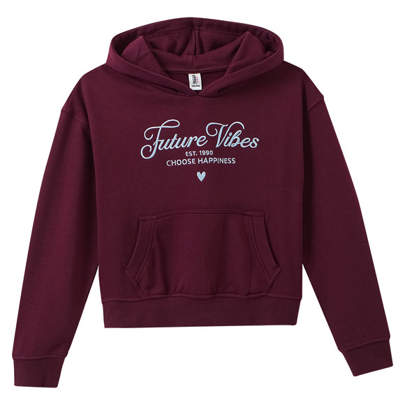 Meisjes hoodie met borduursel