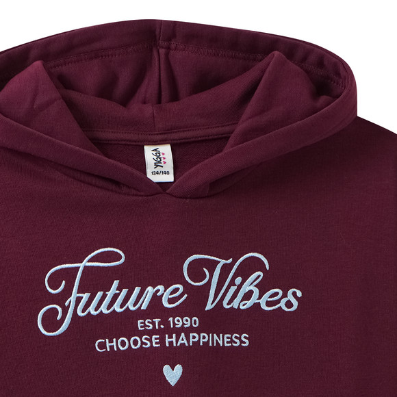 Meisjes hoodie met borduursel