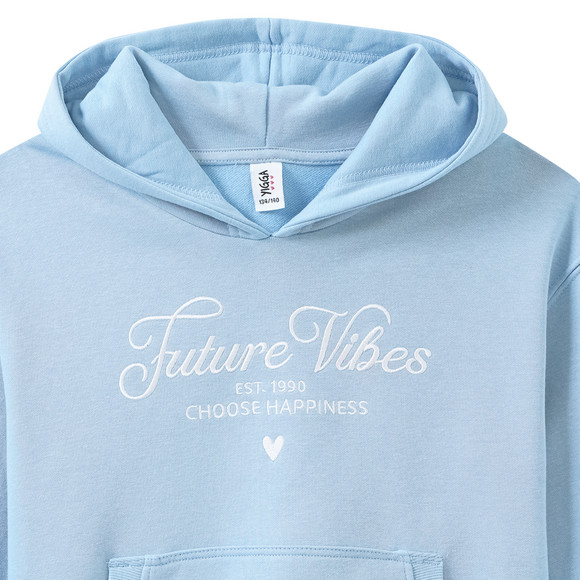Meisjes hoodie met borduursel