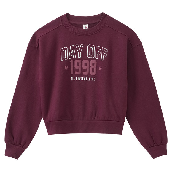 Mädchen Sweatshirt mit Stickerei