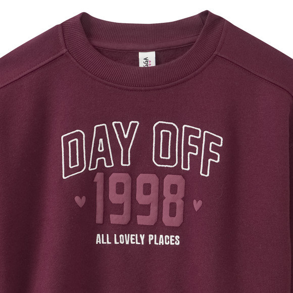Mädchen Sweatshirt mit Stickerei