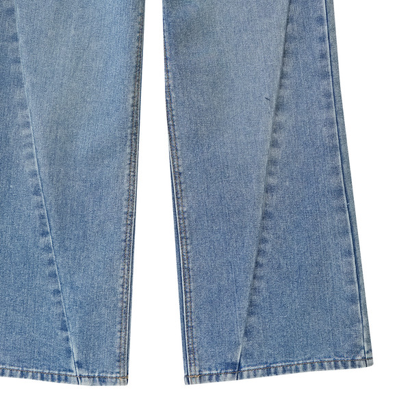 Mädchen Wide-Leg-Jeans mit Gürtel