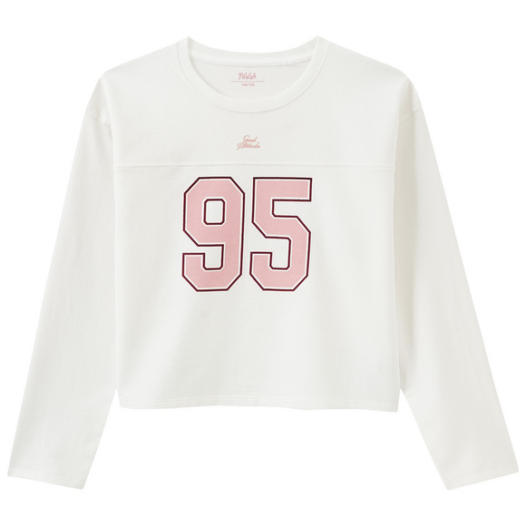 Mädchen Langarmshirt im College-Style