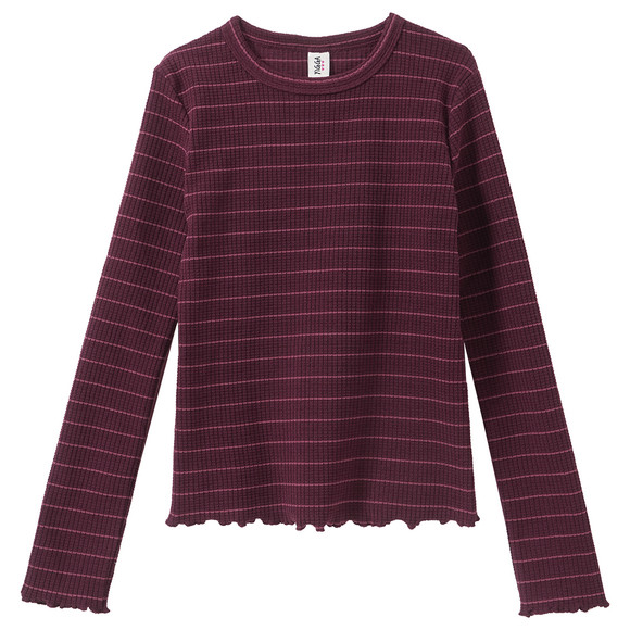 Mädchen Langarmshirt mit Struktur