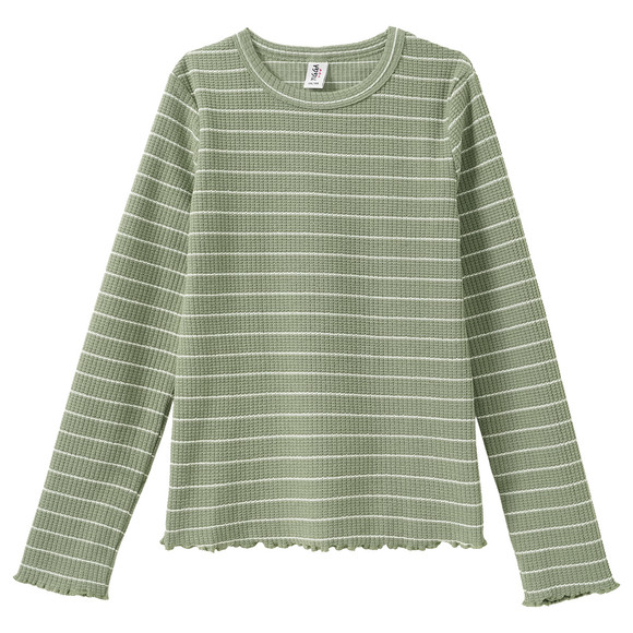 Mädchen Langarmshirt mit Struktur
