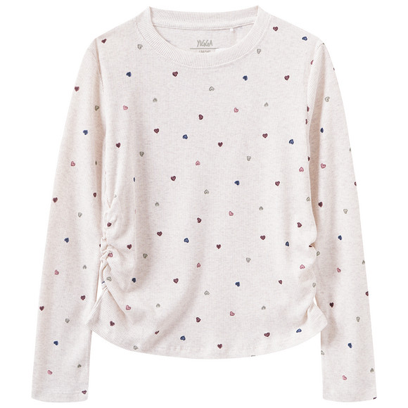 Mädchen Langarmshirt mit Allover-Print
