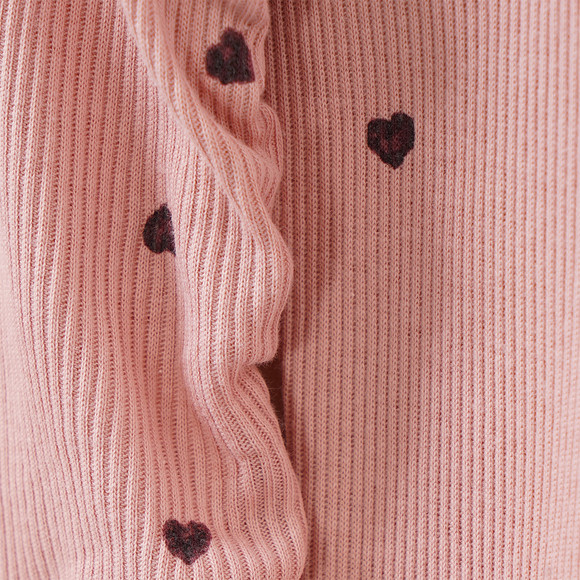 Mädchen Langarmshirt mit Allover-Print