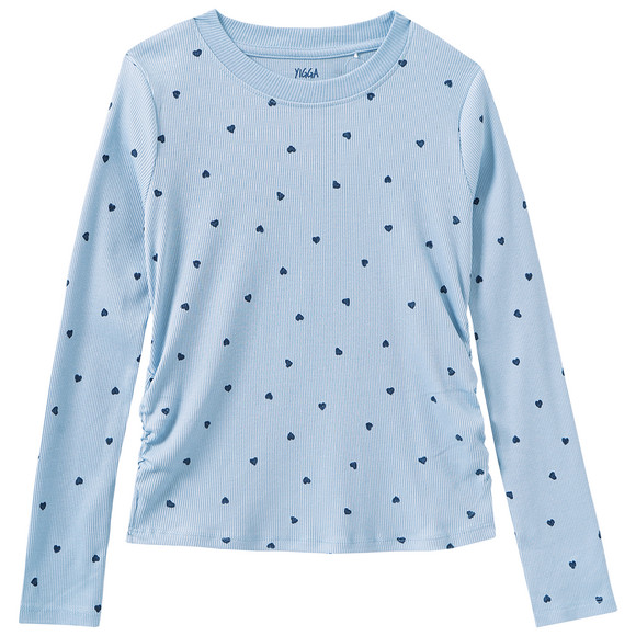 Mädchen Langarmshirt mit Allover-Print