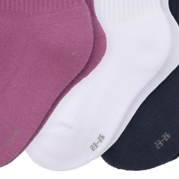 3 Paar Mädchen Tennissocken mit Pferde-Motiv