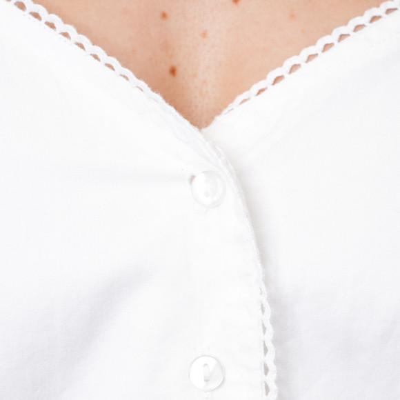 Damen Dirndl-Bluse mit Spitze