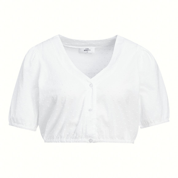 Damen Dirndl-Bluse mit Struktur