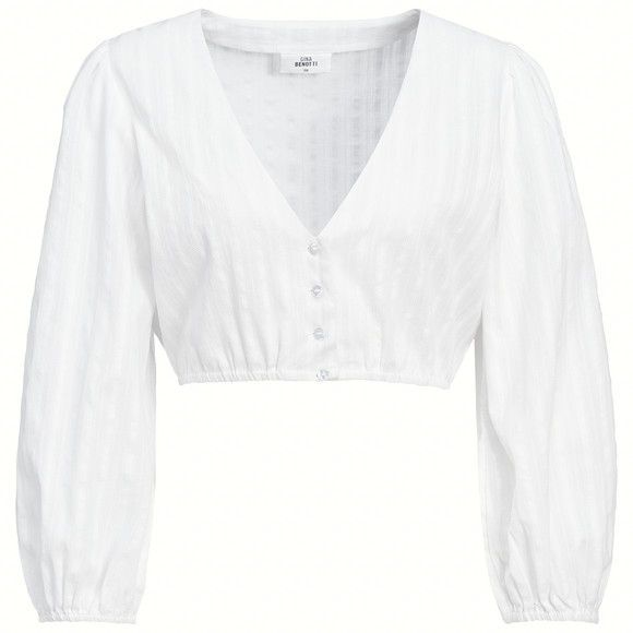 Damen Dirndl-Bluse unifarben