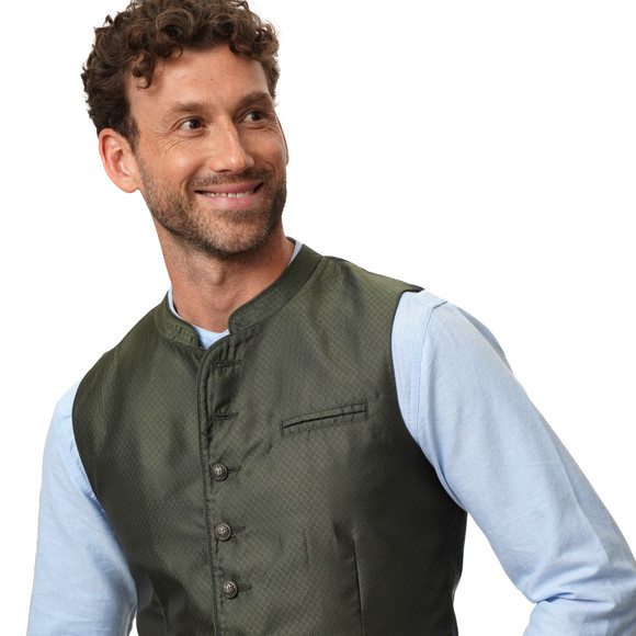 Herren Trachtenweste mit Allover-Muster