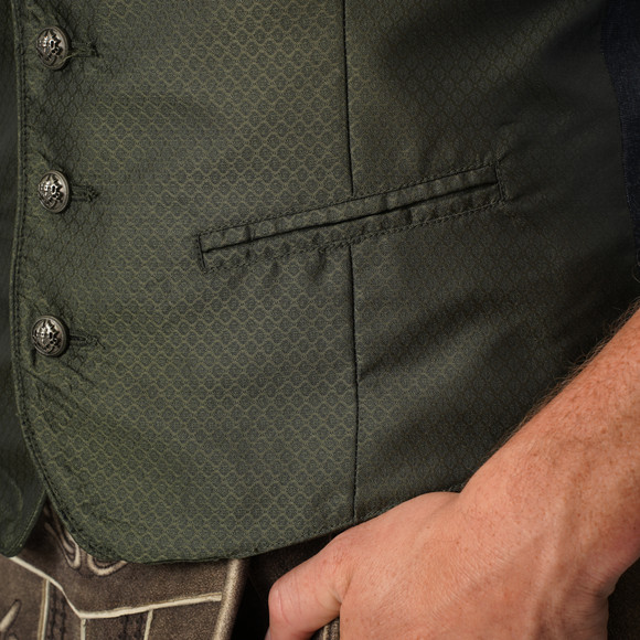 Herren Trachtenweste mit Allover-Muster