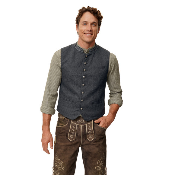 Herren Trachtenweste mit Wolle