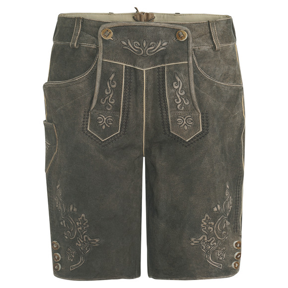Herren Lederhose mit Stickereien