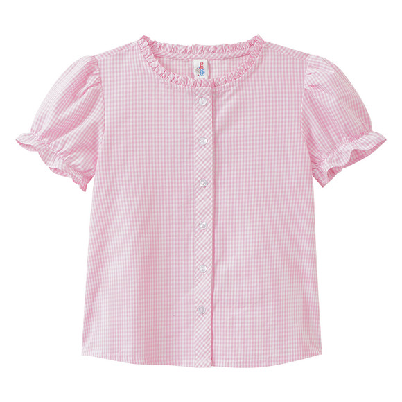 Mädchen Trachtenbluse mit Rüschendetails