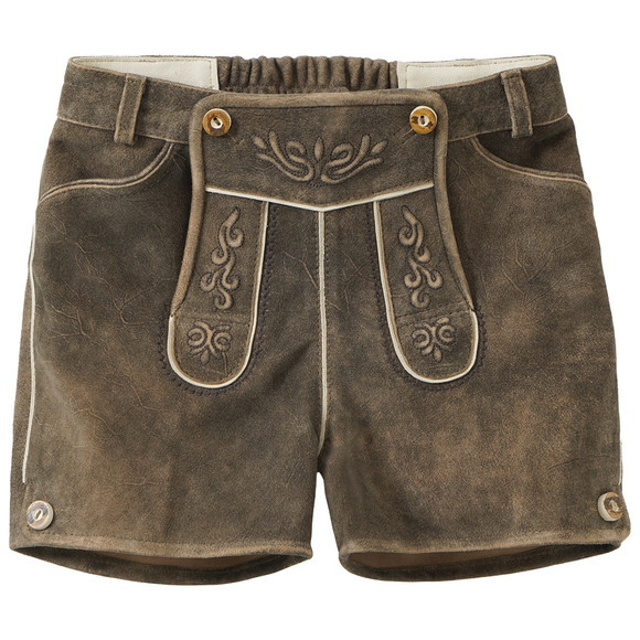 Mädchen Lederhose mit Stickereien