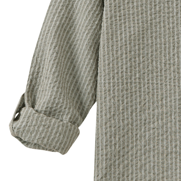 Jungen Seersucker-Hemd mit Stehkragen