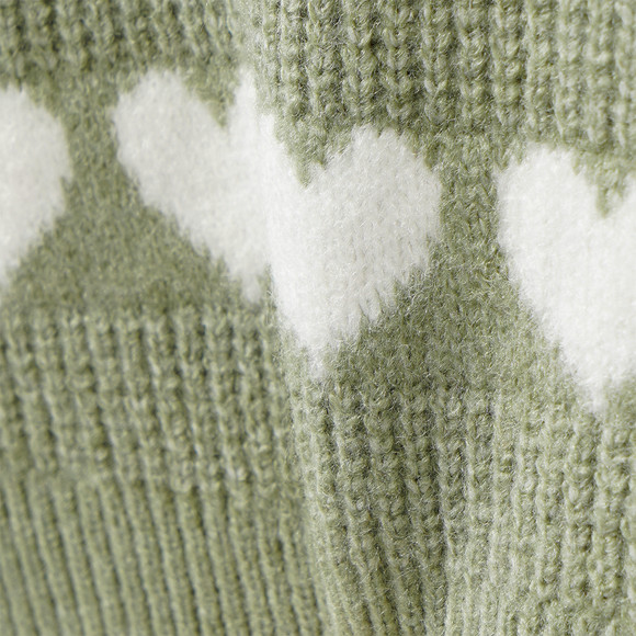 Mädchen Pullover mit Herz-Motiven