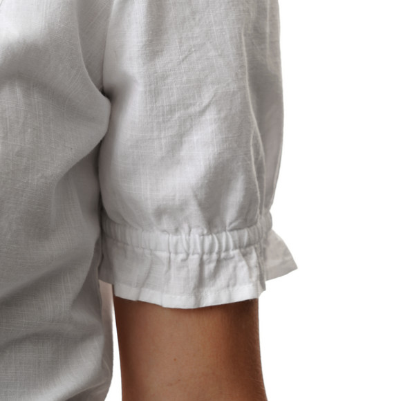 Damen Trachtenbluse mit weitem Ausschnitt
