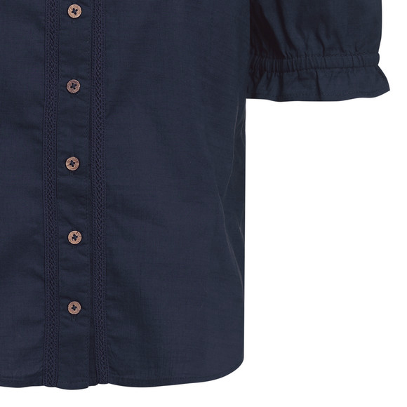 Damen Trachtenbluse mit weitem Ausschnitt