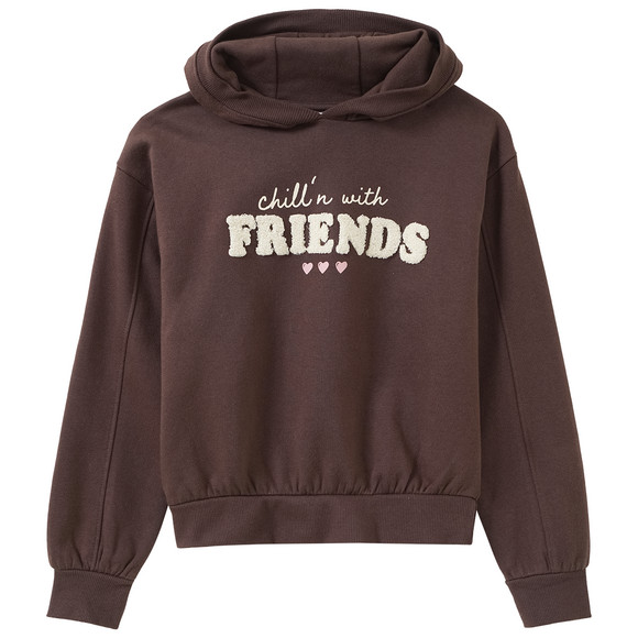 Mädchen Sweat-Hoodie mit Text-Applikation