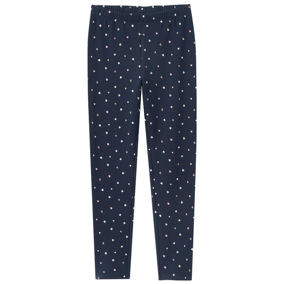 Mädchen Sweatleggings mit Herzchen allover