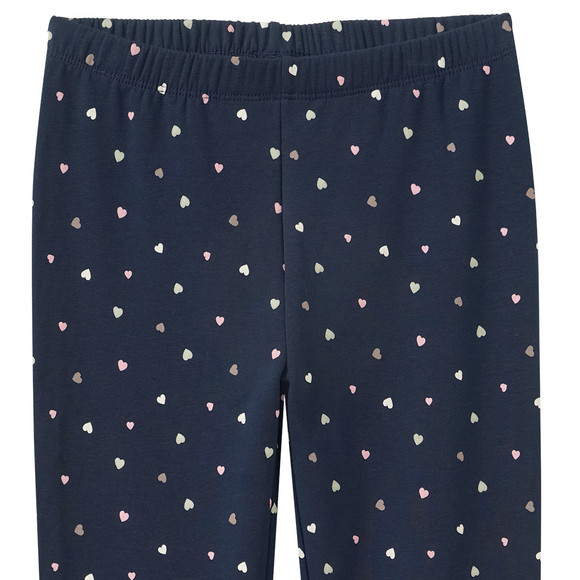 Mädchen Sweatleggings mit Herzchen allover