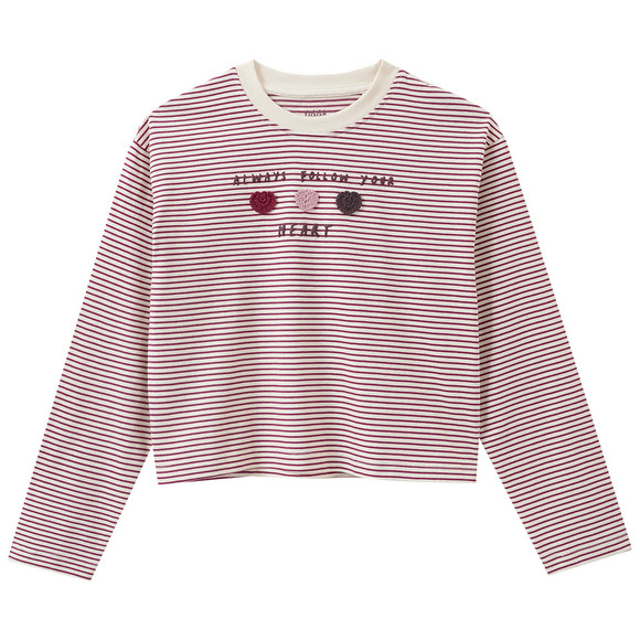 Mädchen Langarmshirt mit Applikation