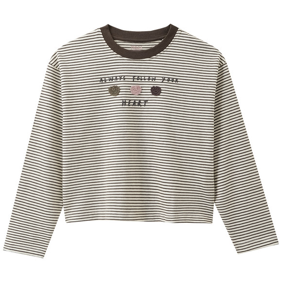 Mädchen Langarmshirt mit Applikation