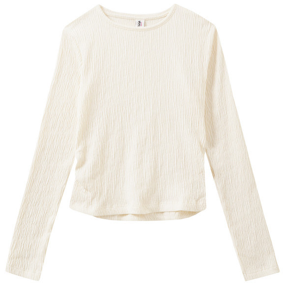 Mädchen Langarmshirt mit Struktur