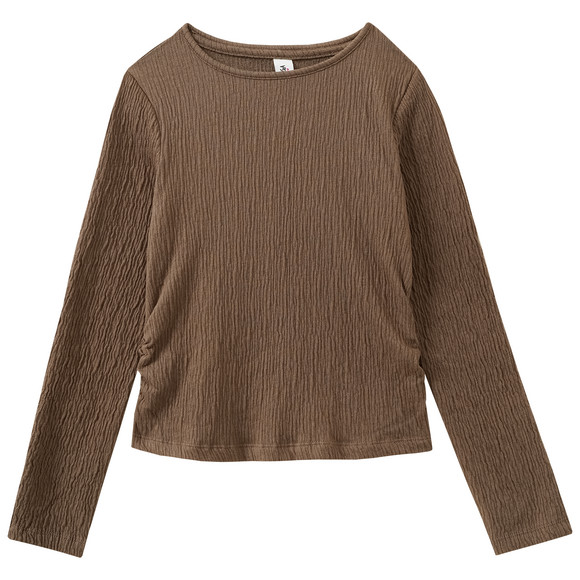 Mädchen Langarmshirt mit Struktur