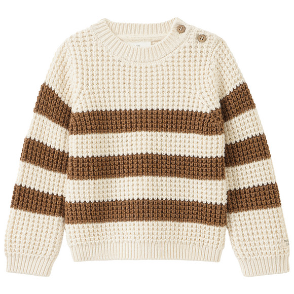 Baby Strickpullover mit Streifen