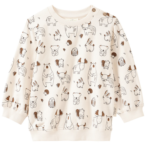 Baby Sweatshirt mit Waldtieren