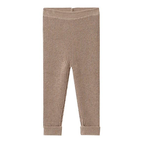 Gebreide babybroek met ribbelstructuur