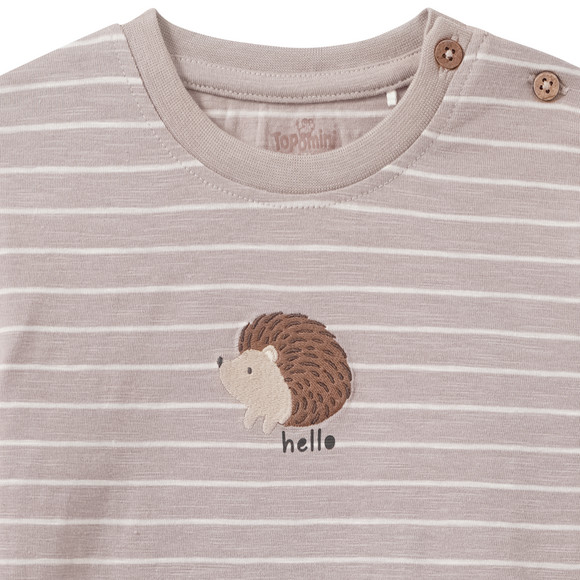 Baby Langarmshirt mit Igel-Motiv