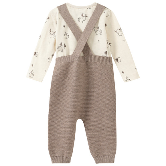 Newborn Set mit Strickoverall und Shirt